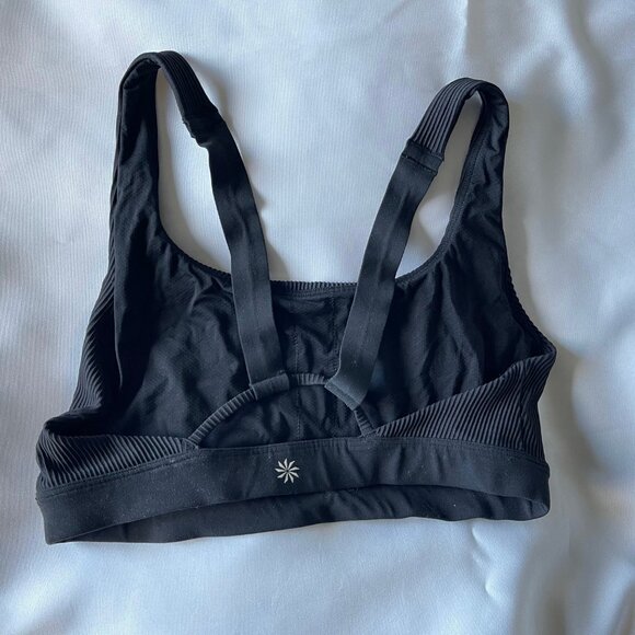 Athleta Exhale Rib Bra – Black (SP, D-DD Cups) - Picture 6 of 8